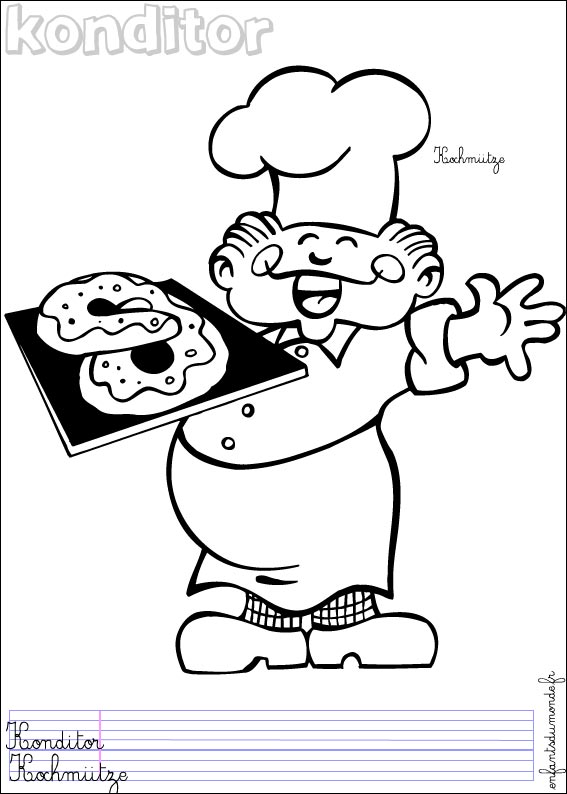 coloriage patissier 2